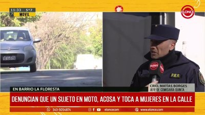 Denuncian que un sujeto en moto, acosa y toca a mujeres en un barrio de Paran&aacute;